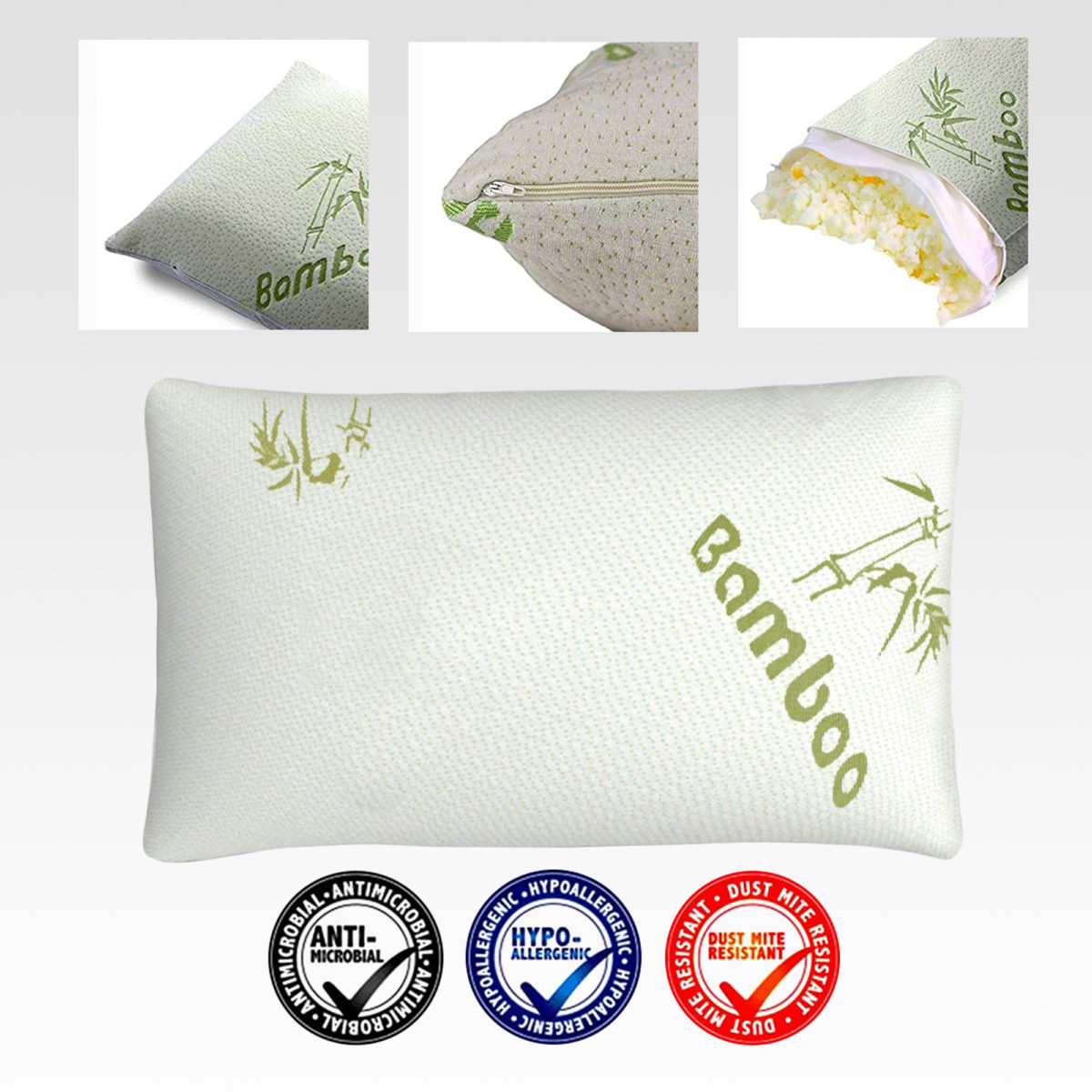 Memory Foam Bamboo Pillow For Premiere Sleep The Bamboo Pillow