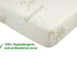 Hypoalergenic, Antibacterial Memory Foam Bamboo Mattress Topper