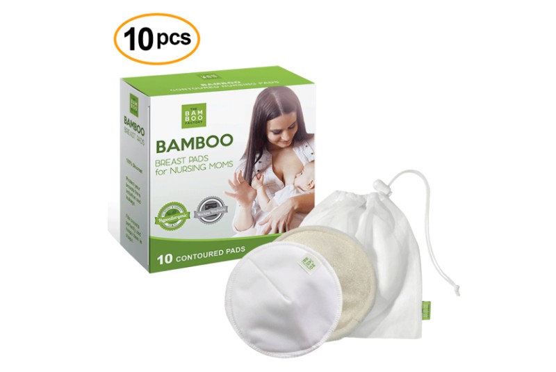 2 x Breastfeeding Pads Nursing Set Reusable Breast Washable Maternity Bamboo UK 