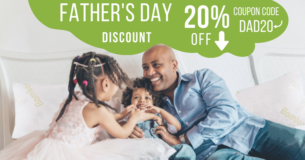 father's day discount memory foam bamboo products discount